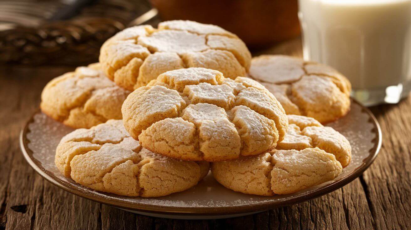 Cool Whip Cookies on a plate