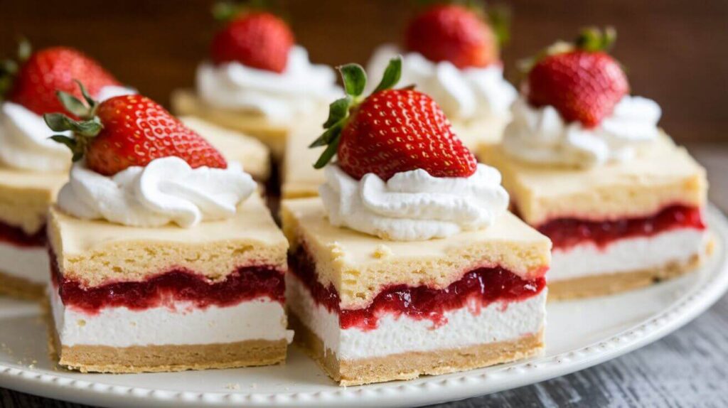 Easy Strawberry Shortcake Bars