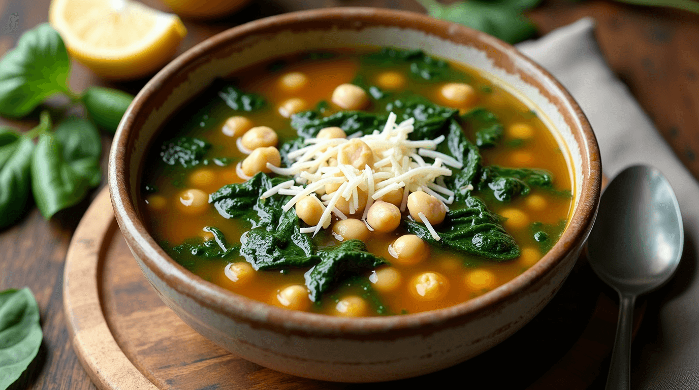 Spinach and Chickpea Soup