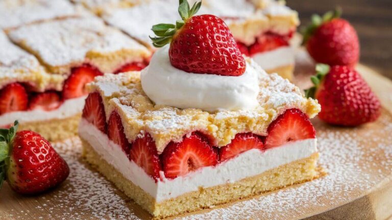 Strawberry Shortcake Bars Recipe