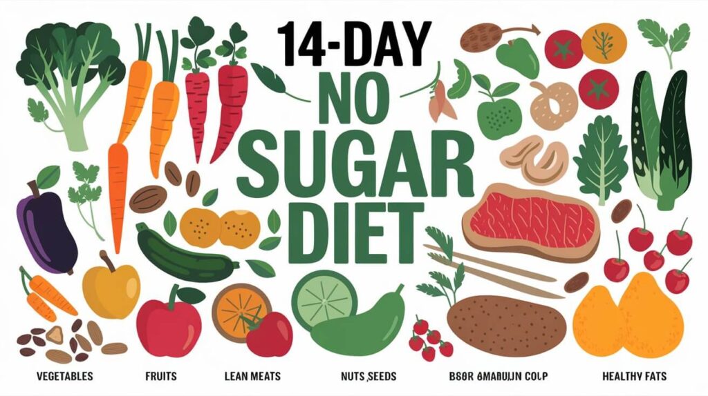 14 day no sugar diet food list printable