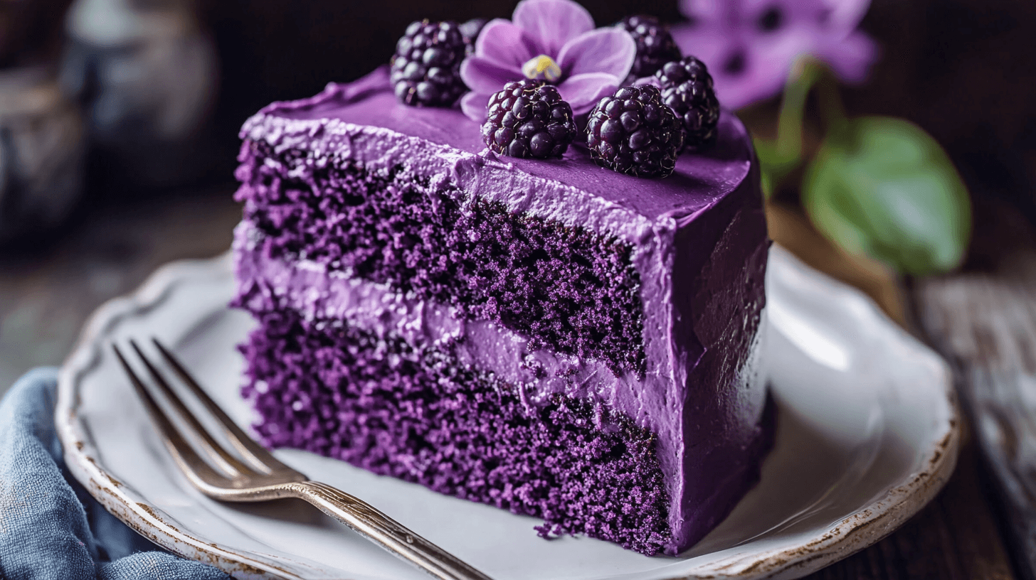 Healthier Purple Velvet Cake