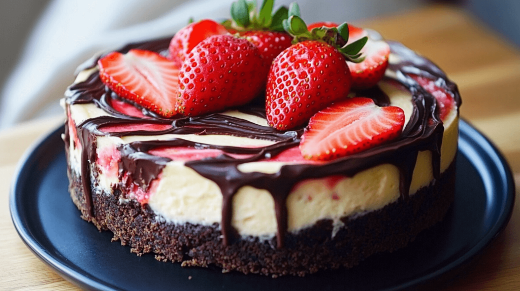 Healthy cheesecake strawberry recipe