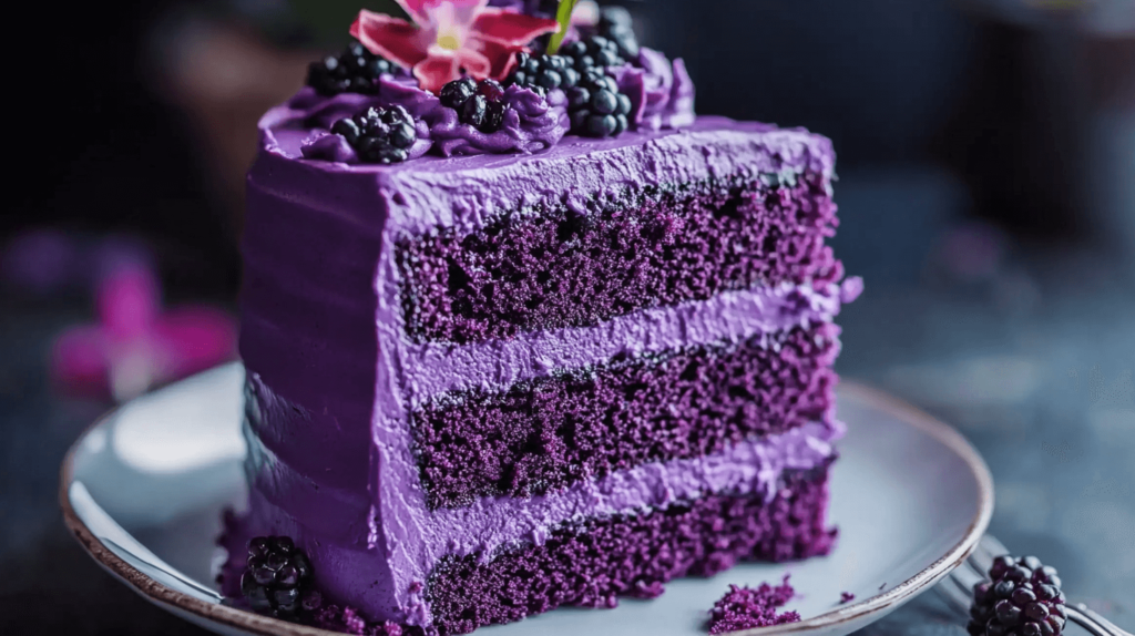 PURPLE VELVET POUND CAKE