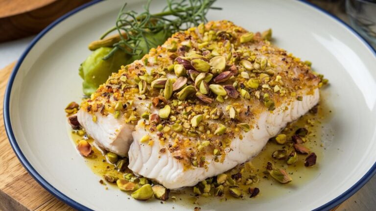 Pistachio Crusted Halibut