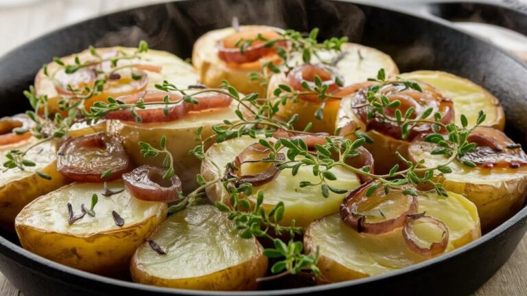 Healthy smothered potatoes