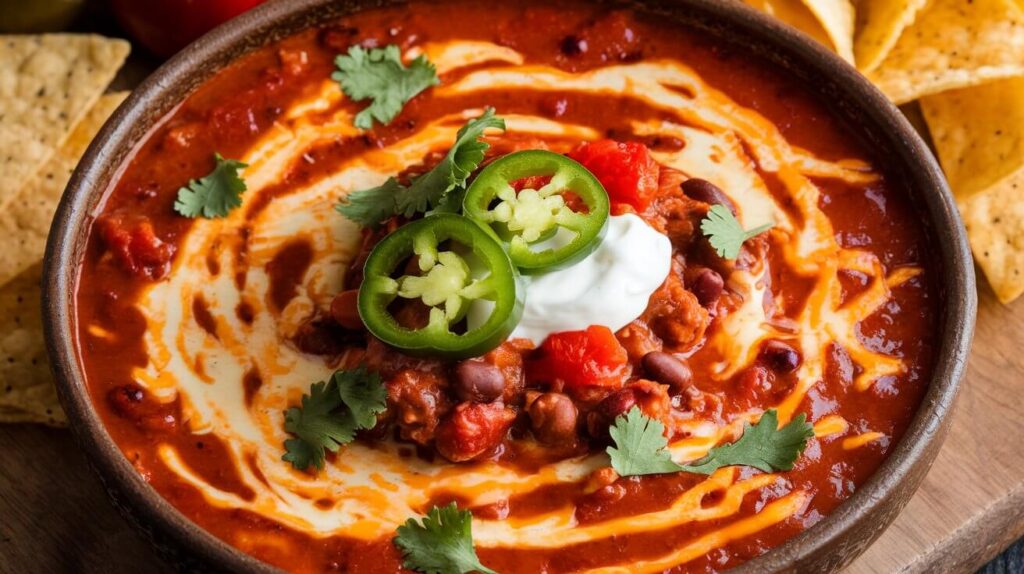 cheesy enchilada chili beef