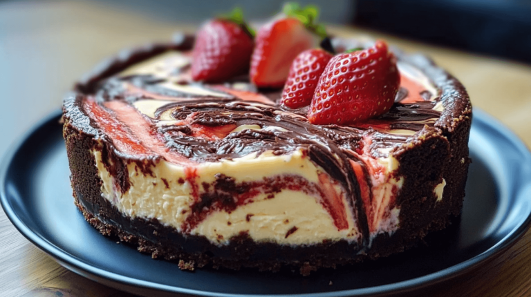 chocolate strawberry swirl cheesecake recipe