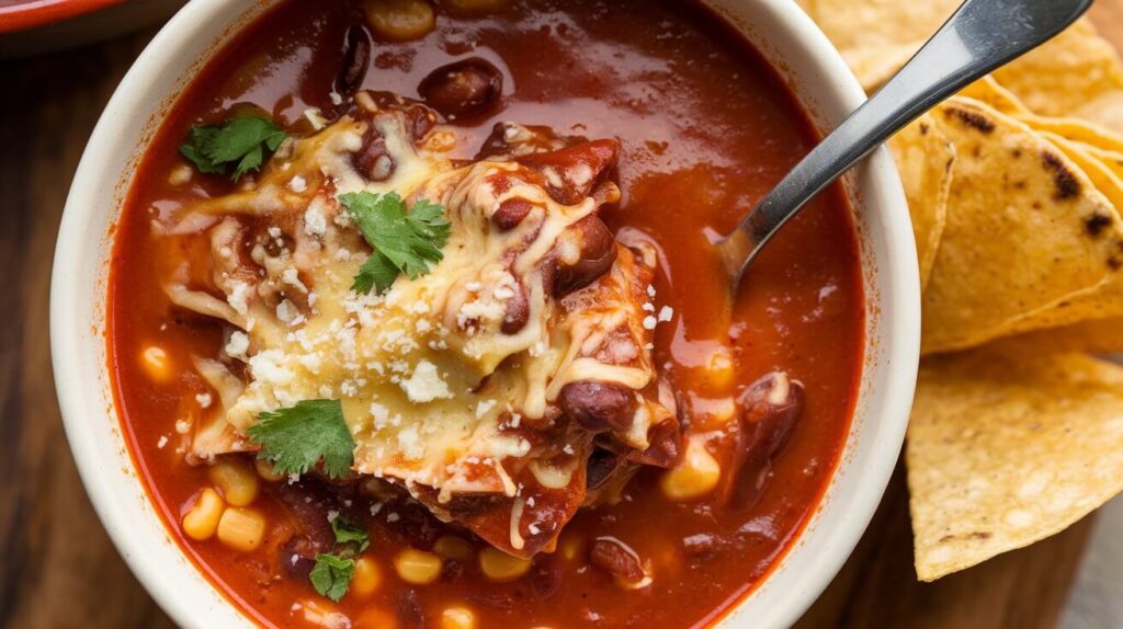 creamy enchilada soup real simple